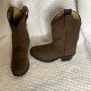 Masterson kids leather cowboy boots